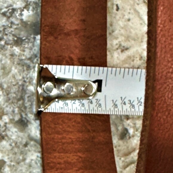 NEW OmniPet® Brown Leather Dog Collar Large 25" Long 1" Wide Made in the USA - Picture 6 of 6